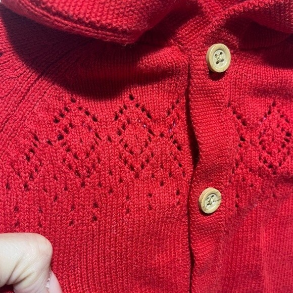 Carter’s Baby Organic Sweater Knit Pointelle Jumpsuit, 6 Months - Picture 4 of 8